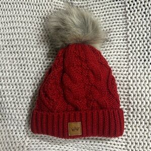 Girls red beanie